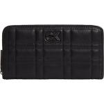 Schwarze Calvin Klein CK Damenportemonnaies & Damenwallets mit Reißverschluss aus Kunstfaser mit RFID-Schutz klein 