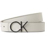 Weiße Calvin Klein Ledergürtel aus Leder für Damen Länge 75 