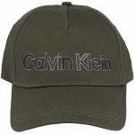 Olivgrüne Calvin Klein Snapback-Caps aus Baumwolle 