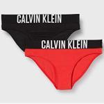Calvin Klein Mädchen 2pk Bikini Unterwäsche, Rot (1truered/ 1pvhblack), 10/12