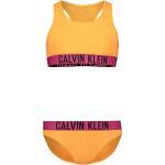 CALVIN KLEIN Mädchen Bikini, orange, Gr. 152