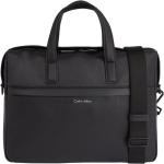 Reduzierte Schwarze Calvin Klein CK Messenger Bags & Kuriertaschen mit Reißverschluss aus PU mit Laptopfach für Herren klein 