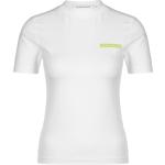 Weiße Calvin Klein Jeans T-Shirts für Damen Größe M 