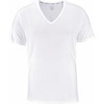 Weiße Kurzärmelige Calvin Klein Kurzarm-Unterhemden für Herren Größe L 