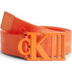 Orange Calvin Klein Ledergürtel aus Leder für Herren Länge 100 