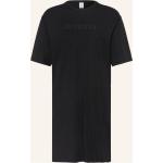 Schwarze Kurzärmelige Calvin Klein Damennachthemden aus Jersey Größe S 