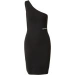 Schwarze Calvin Klein Mini One Shoulder Minikleider & kurze Kleider für Damen Größe XXL 