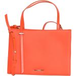 Reduzierte Orange Calvin Klein CK one Quadratische Lederhandtaschen aus Leder mit Innentaschen für Damen klein 