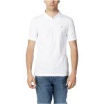 Reduzierte Weiße Kurzärmelige Calvin Klein Kurzarm-Poloshirts aus Baumwolle für Herren Größe L für den für den Frühling 