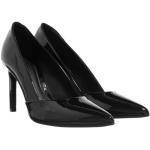 Schwarze Elegante Calvin Klein Spitze Pfennigabsatz High Heels & Stiletto-Pumps aus Leder für Damen Größe 40 