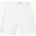 Weiße Calvin Klein Pyjamahosen kurz für Damen Größe S 