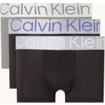 Reduzierte Schwarze Unifarbene Calvin Klein Herrenboxershorts enganliegend Größe M 3-teilig 
