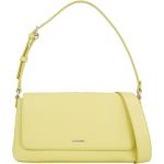 Gelbe Elegante Damenschultertaschen & Damenshoulderbags aus Kunstleder klein 