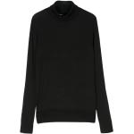 Schwarze Calvin Klein Rollkragen Strickpullover für Damen Größe XS für den für den Winter 