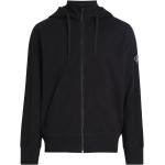 Schwarze Calvin Klein Zip Hoodies & Sweatjacken mit Reißverschluss aus Baumwolle für Herren Größe M 