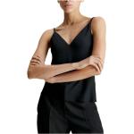 Reduzierte Schwarze Calvin Klein Tank-Tops für Damen Größe L für den für den Sommer 