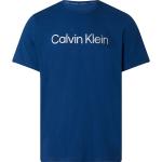 Blaue Kurzärmelige Calvin Klein Kurzarm-Unterhemden für Herren Größe S 