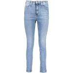 Reduzierte Hellblaue Bestickte Calvin Klein Jeans Jeans mit Stickerei aus Denim für Damen Weite 26, Länge 30 