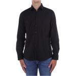 Schwarze Calvin Klein Slim Fit Hemden aus Polyamid für Herren Größe 3 XL 