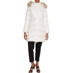 Beige Gesteppte Casual Calvin Klein CK Stehkragen Damensteppmäntel & Damenpuffercoats aus Polyester mit Kapuze Größe XS für den für den Winter 