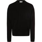 Reduzierte Schwarze Unifarbene Calvin Klein Rundhals-Ausschnitt Strickpullover aus Kunstfaser für Herren Größe XXL 