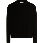 Reduzierte Schwarze Unifarbene Casual Calvin Klein V-Ausschnitt Strickpullover aus Kunstfaser für Herren Größe XXL 