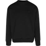 Schwarze Unifarbene Langärmelige Calvin Klein Herrensweatshirts aus Baumwollmischung Größe L für den für den Herbst 