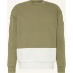Cremefarbene Calvin Klein Herrensweatshirts aus Baumwolle Übergrößen 