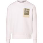 Weiße Calvin Klein Rundhals-Ausschnitt Herrensweatshirts Größe XXL 