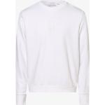 Reduzierte Weiße Unifarbene Calvin Klein Rundhals-Ausschnitt Herrensweatshirts Größe XXL 