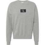 Graue Calvin Klein Rundhals-Ausschnitt Herrensweatshirts Größe S 