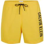 Reduzierte Gelbe Calvin Klein Herrenbadehosen mit Klettverschluss Größe S 