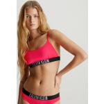 Reduzierte Sportliche Calvin Klein Bandeau Bikinitops mit verstellbaren Trägern für Damen 