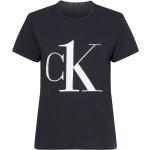 Schwarze Calvin Klein T-Shirts für Damen Größe S 