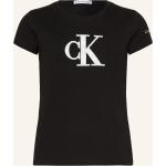 Schwarze Calvin Klein T-Shirts aus Baumwolle für Damen 