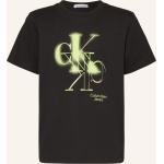 Neongrüne Calvin Klein T-Shirts aus Jersey für Herren 