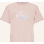Hellrosa Calvin Klein T-Shirts aus Baumwolle für Damen 