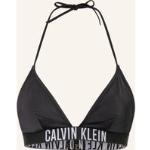 Schwarze Calvin Klein Triangel-Tops aus Polyamid ohne Bügel für Damen Größe M für den für den Winter 