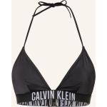 Schwarze Calvin Klein Triangel-Tops aus Polyamid ohne Bügel für Damen Größe XS für den für den Winter 