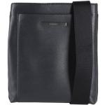 Reduzierte Schwarze Unifarbene Calvin Klein Kleine Umhängetaschen mit Reißverschluss aus PU mit Außentaschen für Herren klein 