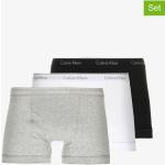 Reduzierte Hellgraue Calvin Klein Underwear Herrenboxershorts aus Baumwolle Größe L 3-teilig 