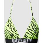Calvin Klein Underwear Bikini-Oberteil mit Allover-Print Modell 'Intense Power' (L Gelb)