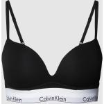 Schwarze Calvin Klein Underwear Push-Up BHs aus Polyester in 85B für Damen 