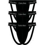 Reduzierte Schwarze Sexy Calvin Klein Underwear Jockstraps für Herren 3-teilig 