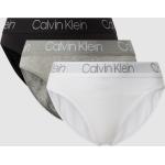 Graue Melierte Calvin Klein Underwear Damenslips & Damenpanties aus Baumwolle Größe XL 3-teilig 