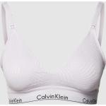 Fliederfarbene Calvin Klein Underwear Triangel-BHs aus Spitze mit verstellbaren Trägern für Damen Größe M 