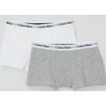 Hellgraue Melierte Calvin Klein Underwear Kinderunterwäsche aus Baumwolle für Jungen Größe 164 2-teilig 