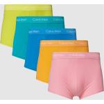 Gelbe Calvin Klein Underwear Herrenunterwäsche aus Baumwolle Größe L 5-teilig 
