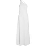 Reduzierte Weiße Calvin Klein Maxi One Shoulder One-Shoulder-Kleider für Damen Größe XS für den für den Sommer 