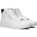 Reduzierte Weiße Calvin Klein High Top Sneaker & Sneaker Boots aus Leder für Damen Größe 42 